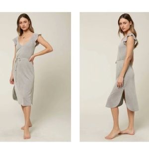 O’Neill Deviea Midi Dress with tie belt.